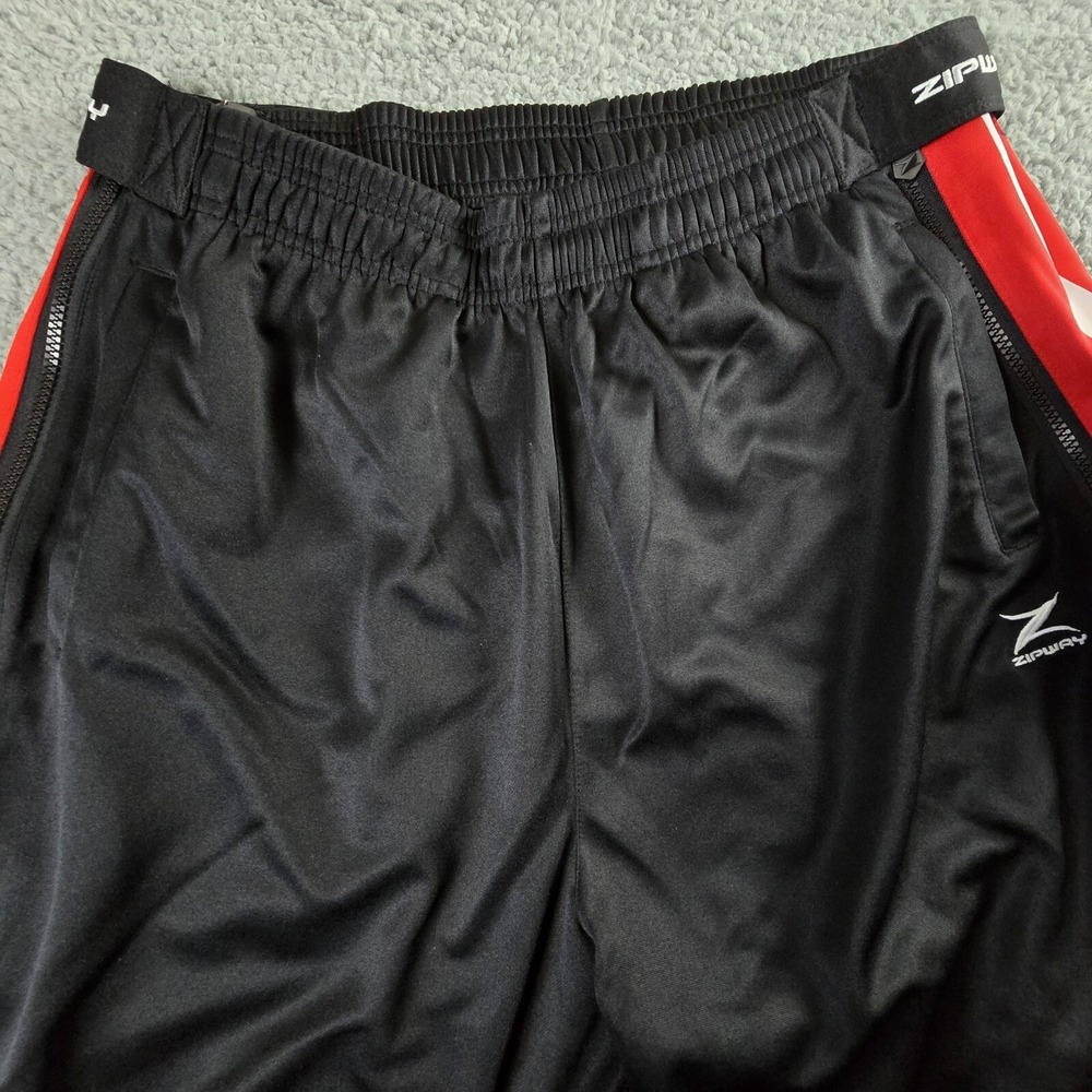 NBA Houston Rockets‎ Warm Up Joggers Track Pants Mens Large Zipway Full Leg Zip - Picture 2 of 15